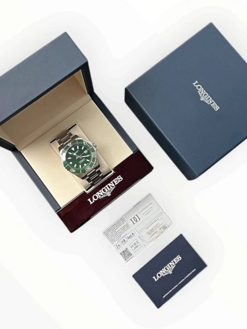 Longines Hydroconquest Green Dial Stainless Steel 42mm Automatic Men’s L3.788.4 - Picture 11 of 11